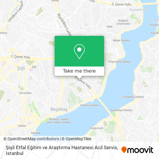 Şişli Etfal Eğitim ve Araştırma Hastanesi Acil Servis map