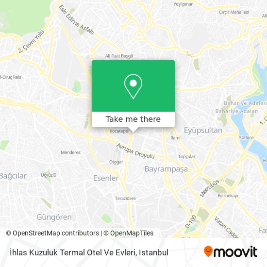 İhlas Kuzuluk Termal Otel Ve Evleri map