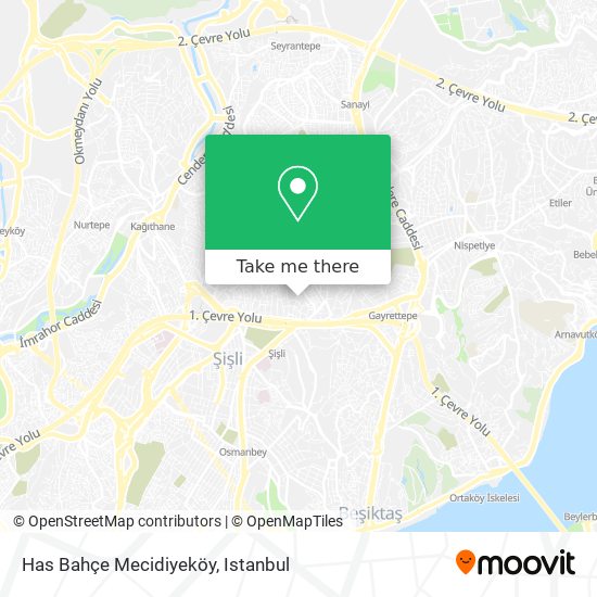 Has Bahçe Mecidiyeköy map