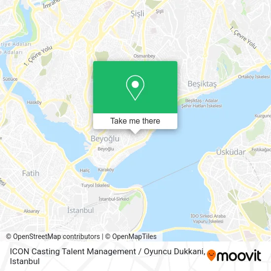 ICON Casting Talent Management / Oyuncu Dukkani map