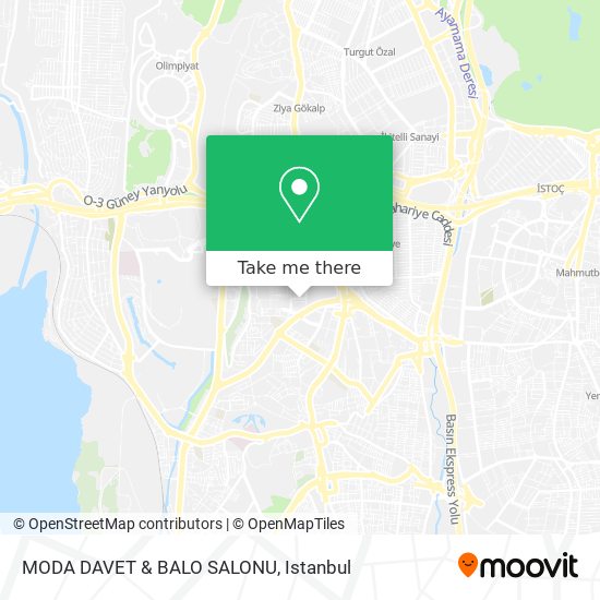 MODA DAVET & BALO SALONU map