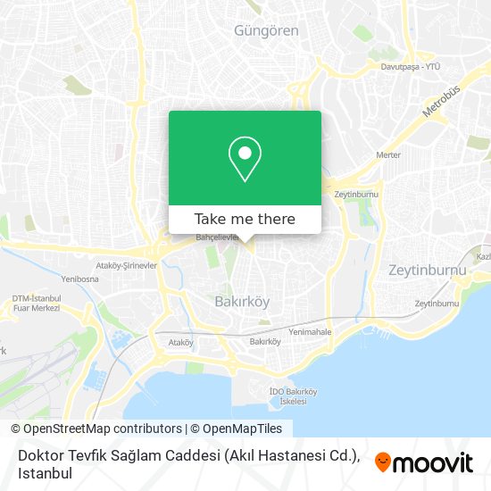 Doktor Tevfik Sağlam Caddesi (Akıl Hastanesi Cd.) map