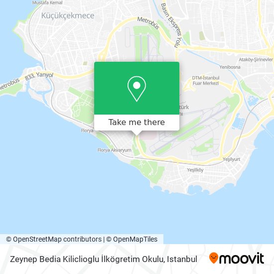 Zeynep Bedia Kiliclioglu İlkögretim Okulu map