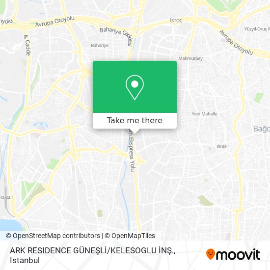ARK RESIDENCE GÜNEŞLİ / KELESOGLU İNŞ. map