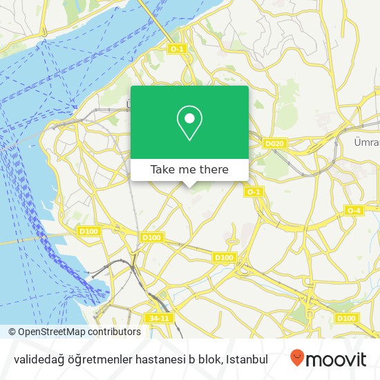 validedağ öğretmenler hastanesi b blok map