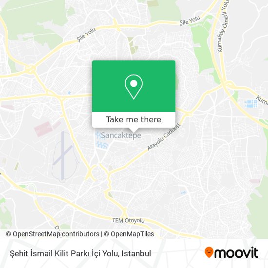 Şehit İsmail Kilit Parkı İçi Yolu map