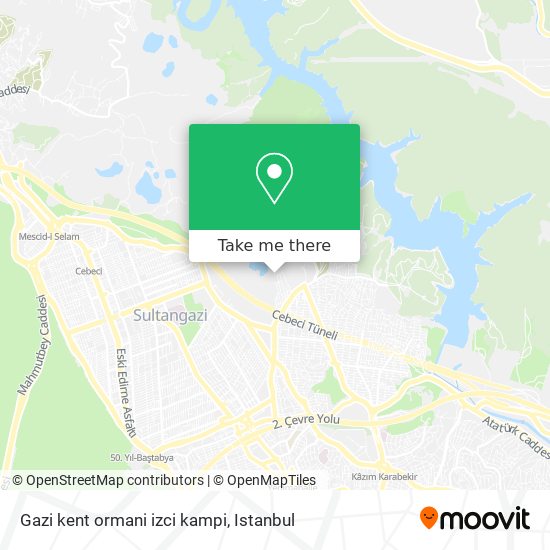 Gazi kent ormani izci kampi map