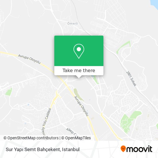Sur Yapı  Semt Bahçekent map
