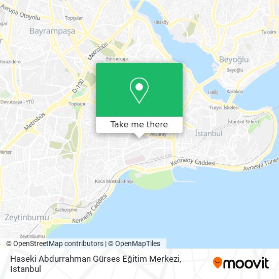 Haseki Abdurrahman Gürses Eğitim Merkezi map