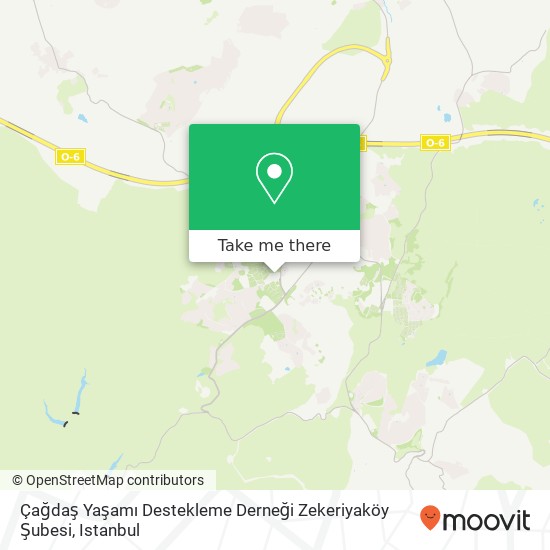 Çağdaş Yaşamı Destekleme Derneği Zekeriyaköy Şubesi map