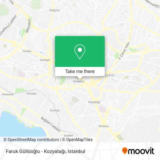 Faruk Güllüoğlu - Kozyatağı map