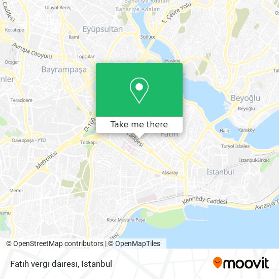Fatıh vergı daıresı map