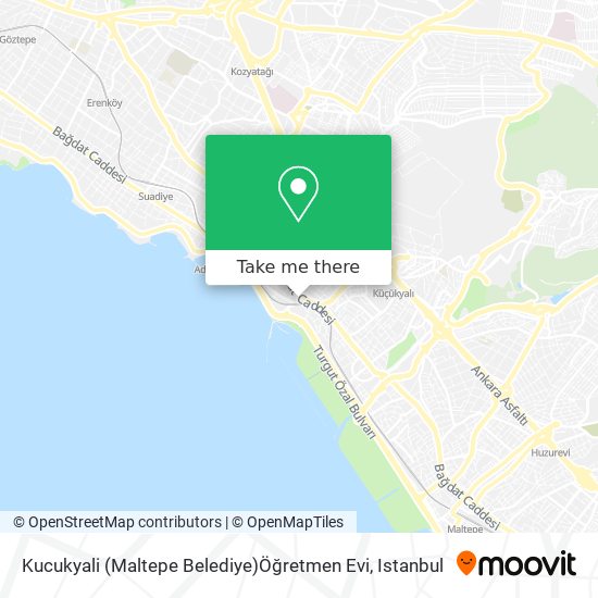 Kucukyali (Maltepe Belediye)Öğretmen Evi map