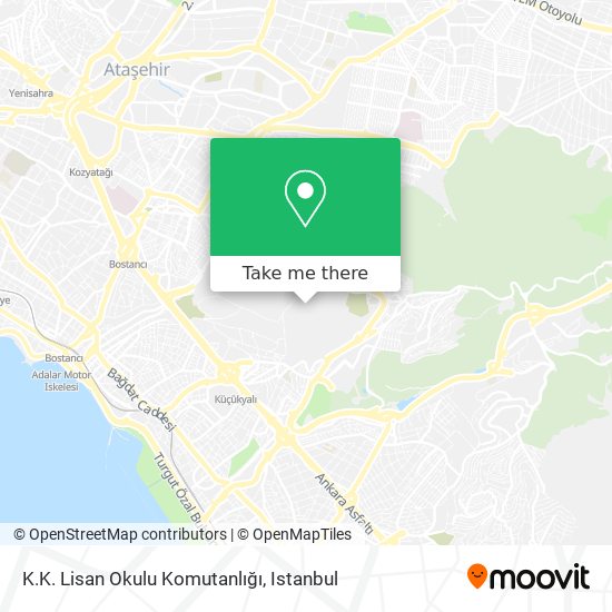 K.K. Lisan Okulu Komutanlığı map