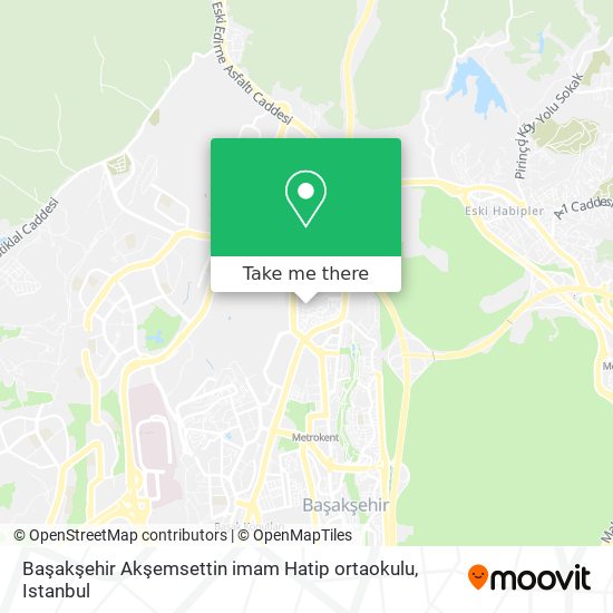 Başakşehir Akşemsettin imam Hatip ortaokulu map