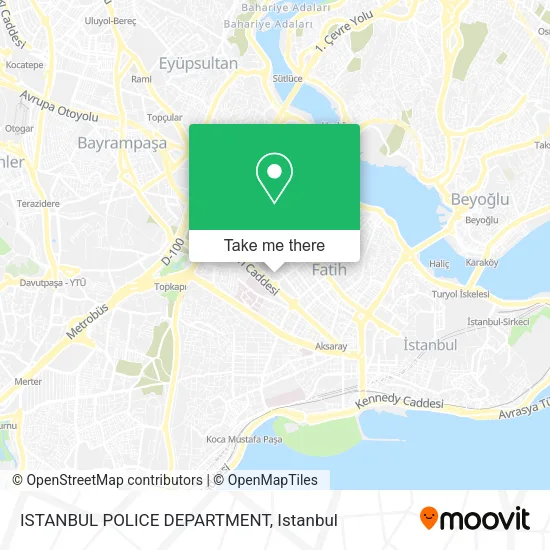 ISTANBUL POLICE DEPARTMENT map