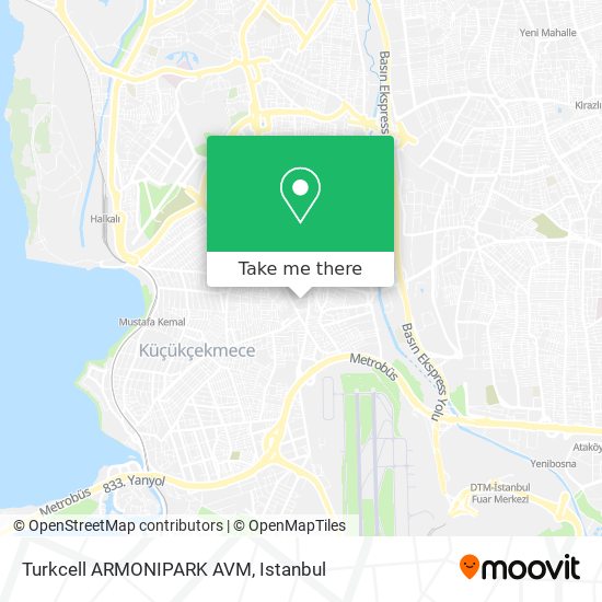 Turkcell ARMONIPARK AVM map