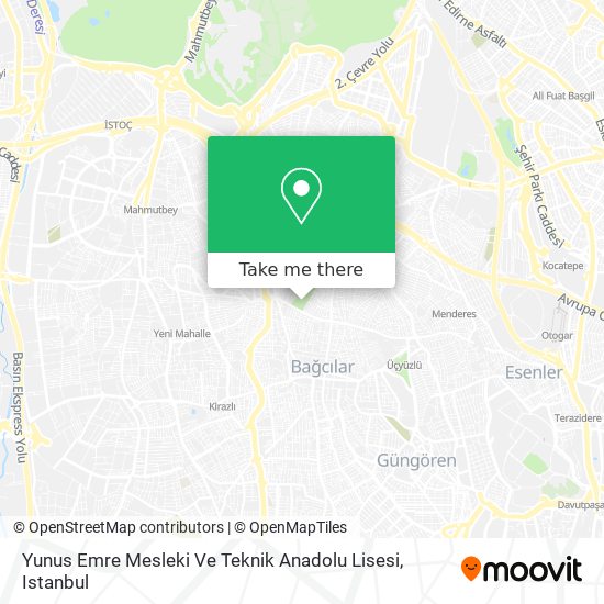 Yunus Emre Mesleki Ve Teknik Anadolu Lisesi map