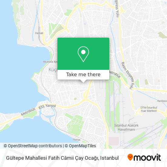 Gültepe Mahallesi Fatih Câmii Çay Ocağı map