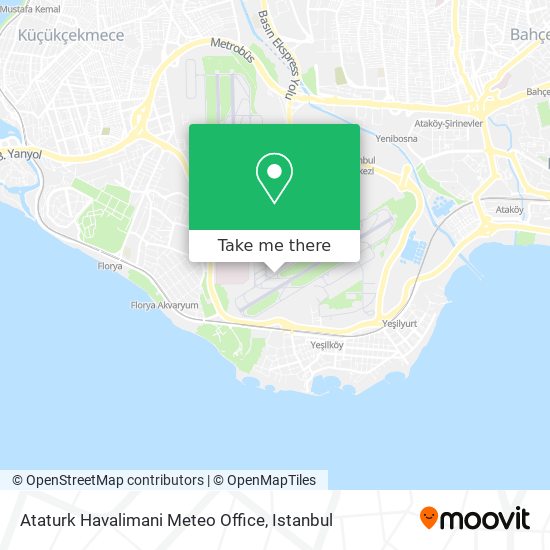 Ataturk Havalimani Meteo Office map