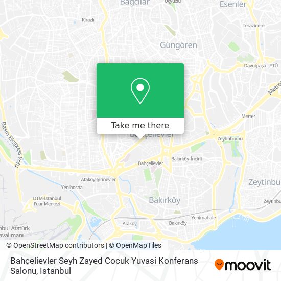 Bahçelievler Seyh Zayed Cocuk Yuvasi Konferans Salonu map