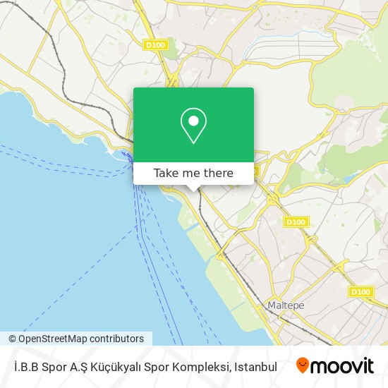 İ.B.B Spor A.Ş Küçükyalı Spor Kompleksi map