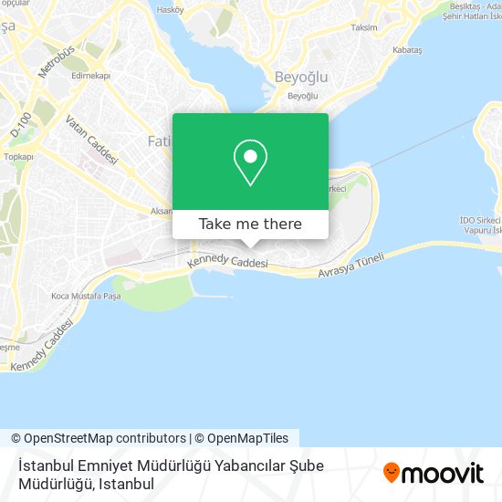 İstanbul Emniyet Müdürlüğü Yabancılar Şube Müdürlüğü map