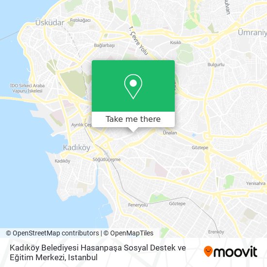 Kadıköy Belediyesi Hasanpaşa Sosyal Destek ve Eğitim Merkezi map