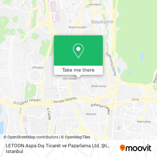 LETOON Aspa Dış Ticaret ve Pazarlama Ltd. Şti. map