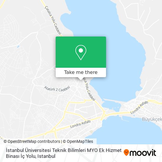 İstanbul Üniversitesi Teknik Bilimleri MYO Ek Hizmet Binası İç Yolu map