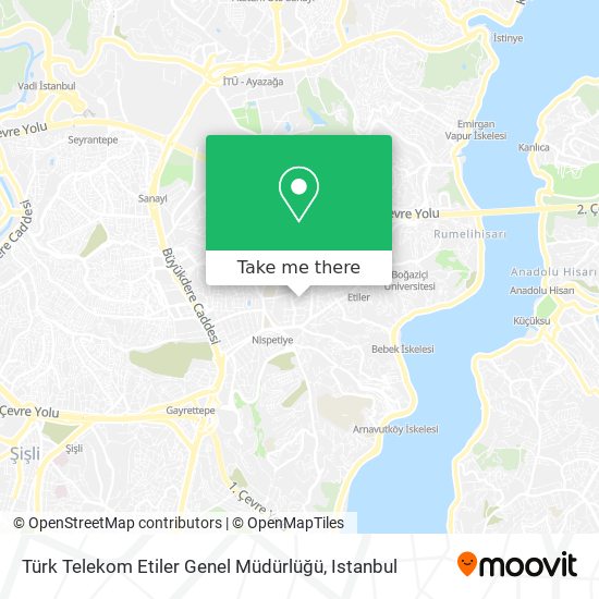 Türk Telekom Etiler Genel Müdürlüğü map