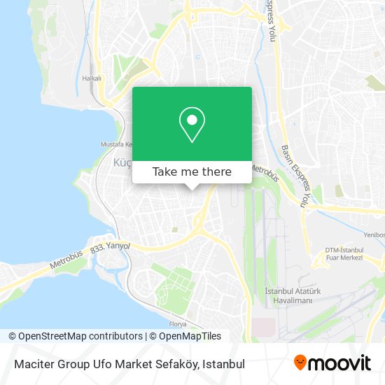 Maciter Group Ufo Market Sefaköy map