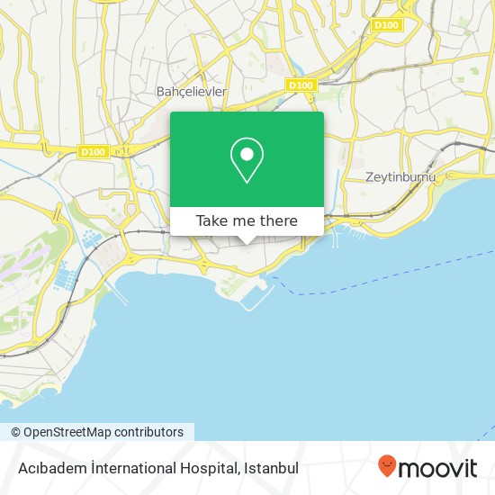 Acıbadem İnternational Hospital map