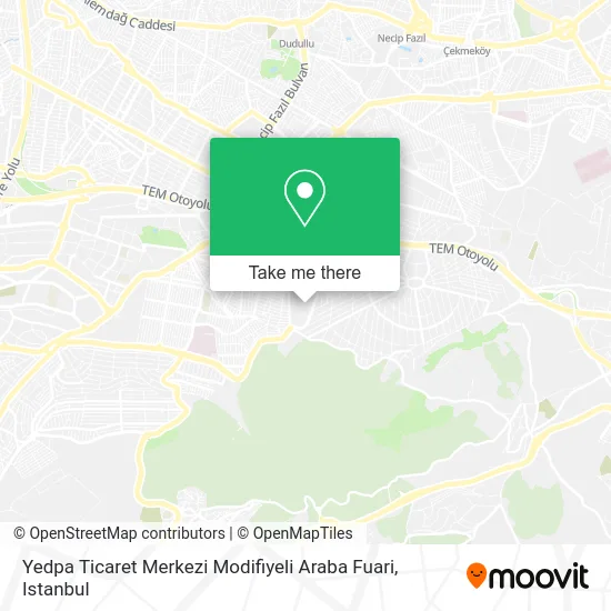 Yedpa Ticaret Merkezi Modifiyeli Araba Fuari map
