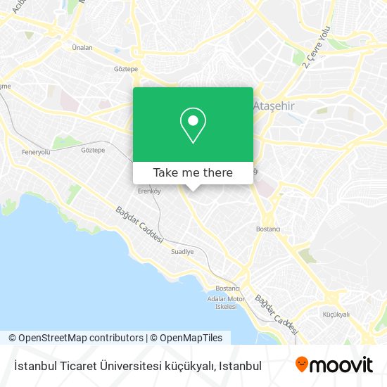 İstanbul Ticaret Üniversitesi küçükyalı map
