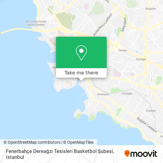 Fenerbahçe Dereağzı Tesisleri Basketbol Şubesi map