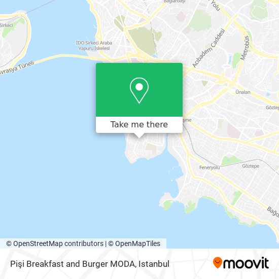 Pişi Breakfast and Burger MODA map