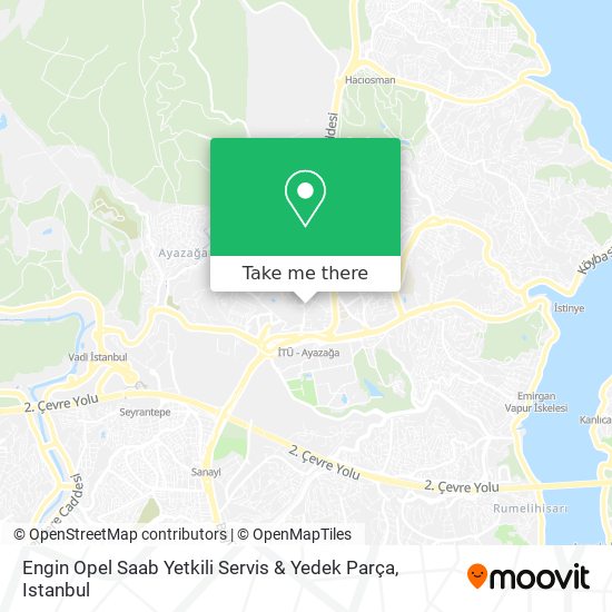 Engin Opel Saab Yetkili Servis & Yedek Parça map
