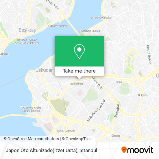 Japon Oto Altunizade(izzet Usta) map