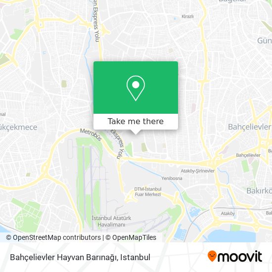 Bahçelievler Hayvan Barınağı map