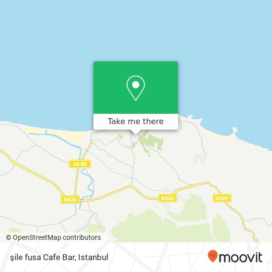 şile fusa Cafe Bar map