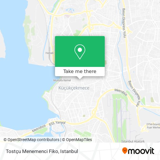 Tostçu Menemenci Fiko map