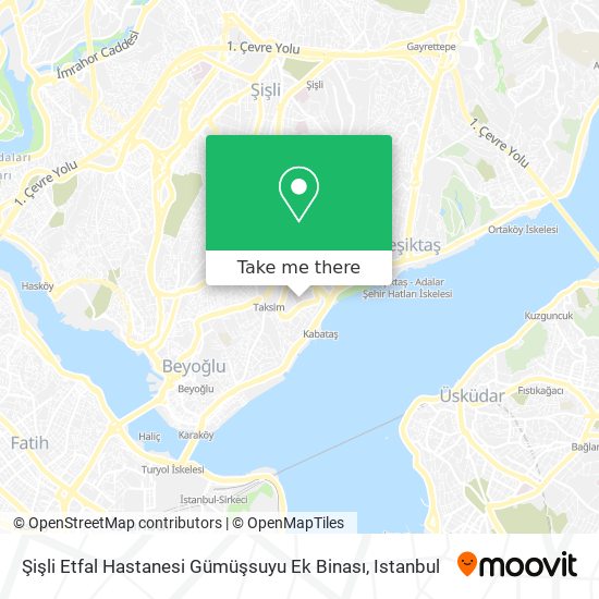 Şişli Etfal Hastanesi Gümüşsuyu Ek Binası map