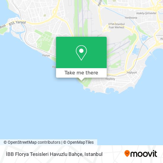 İBB Florya Tesisleri Havuzlu Bahçe map