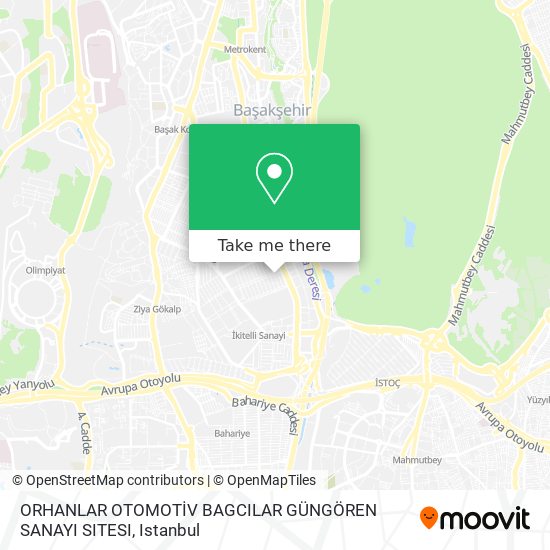 ORHANLAR OTOMOTİV BAGCILAR GÜNGÖREN SANAYI SITESI map