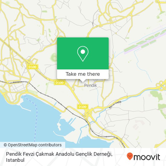 Pendik Fevzi Çakmak Anadolu Gençlik Derneği map