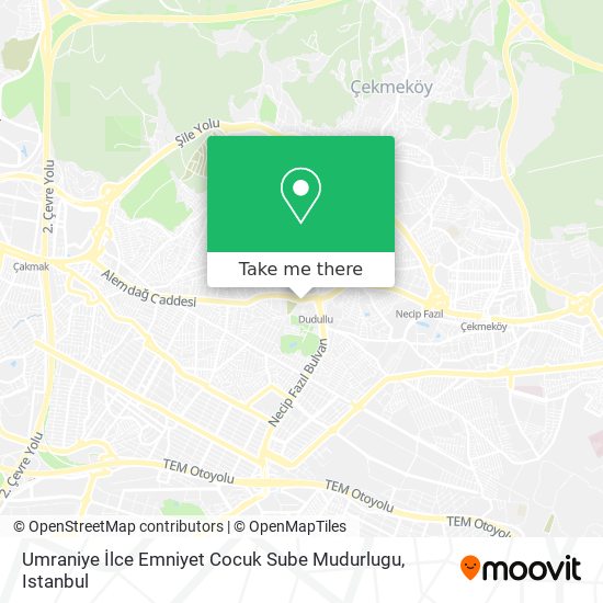 Umraniye İlce  Emniyet Cocuk Sube Mudurlugu map