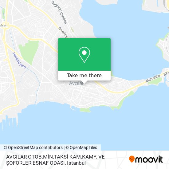 AVCILAR OTOB.MİN.TAKSİ KAM.KAMY. VE ŞOFORLER ESNAF ODASI map
