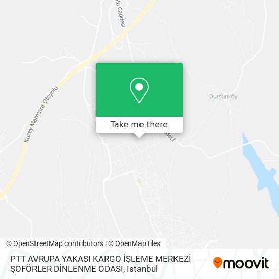 PTT AVRUPA YAKASI KARGO İŞLEME MERKEZİ ŞOFÖRLER DİNLENME ODASI map