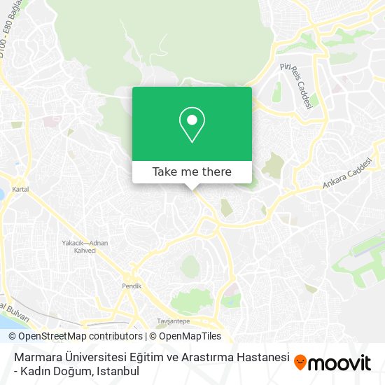 Marmara Üniversitesi Eğitim ve Arastırma Hastanesi - Kadın Doğum map